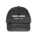 Vintage Embroidered Hat — “HERD NERD | TREIBBALL LIFE”