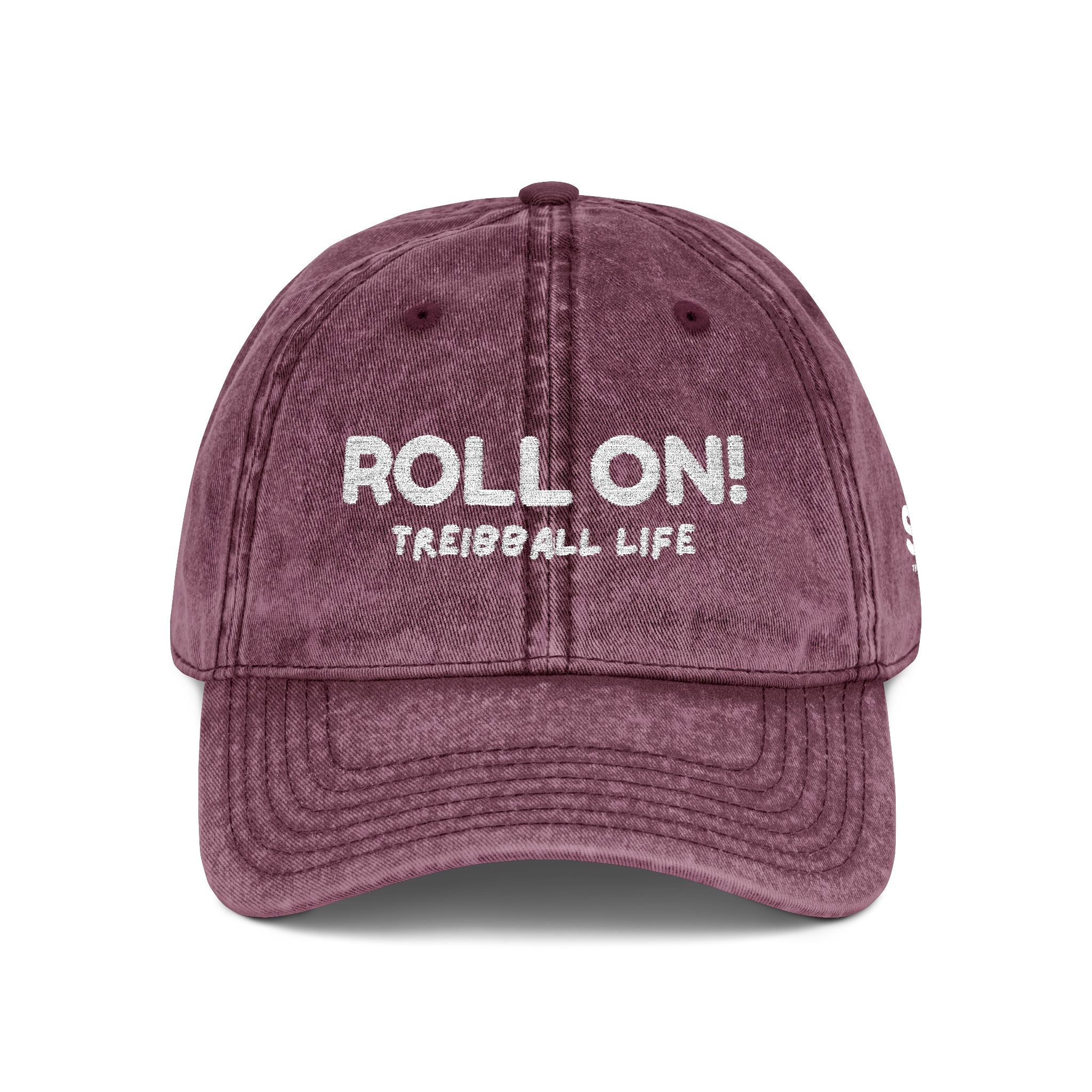 Vintage Embroidered Hat — “ROLL ON! TREIBBALL LIFE”