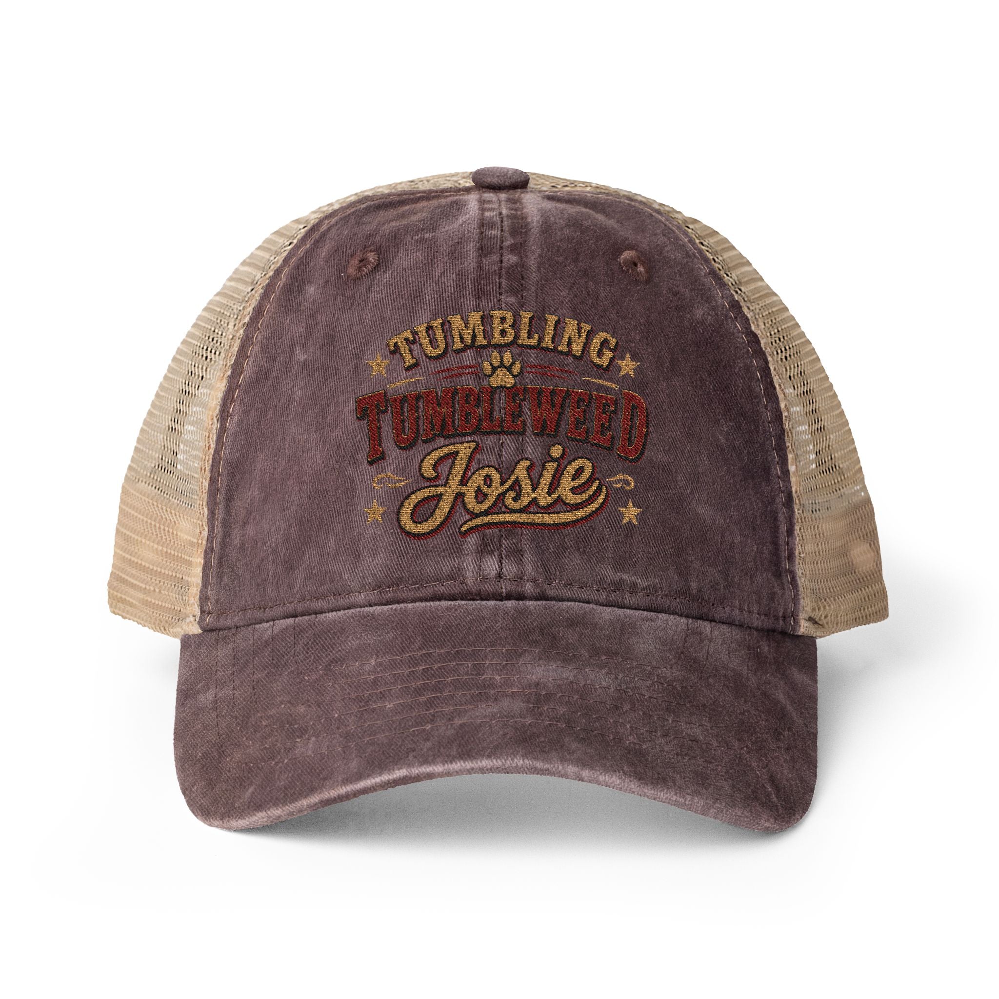 Tumbling Tumbleweed Josie | Washed Mesh-Back Cap