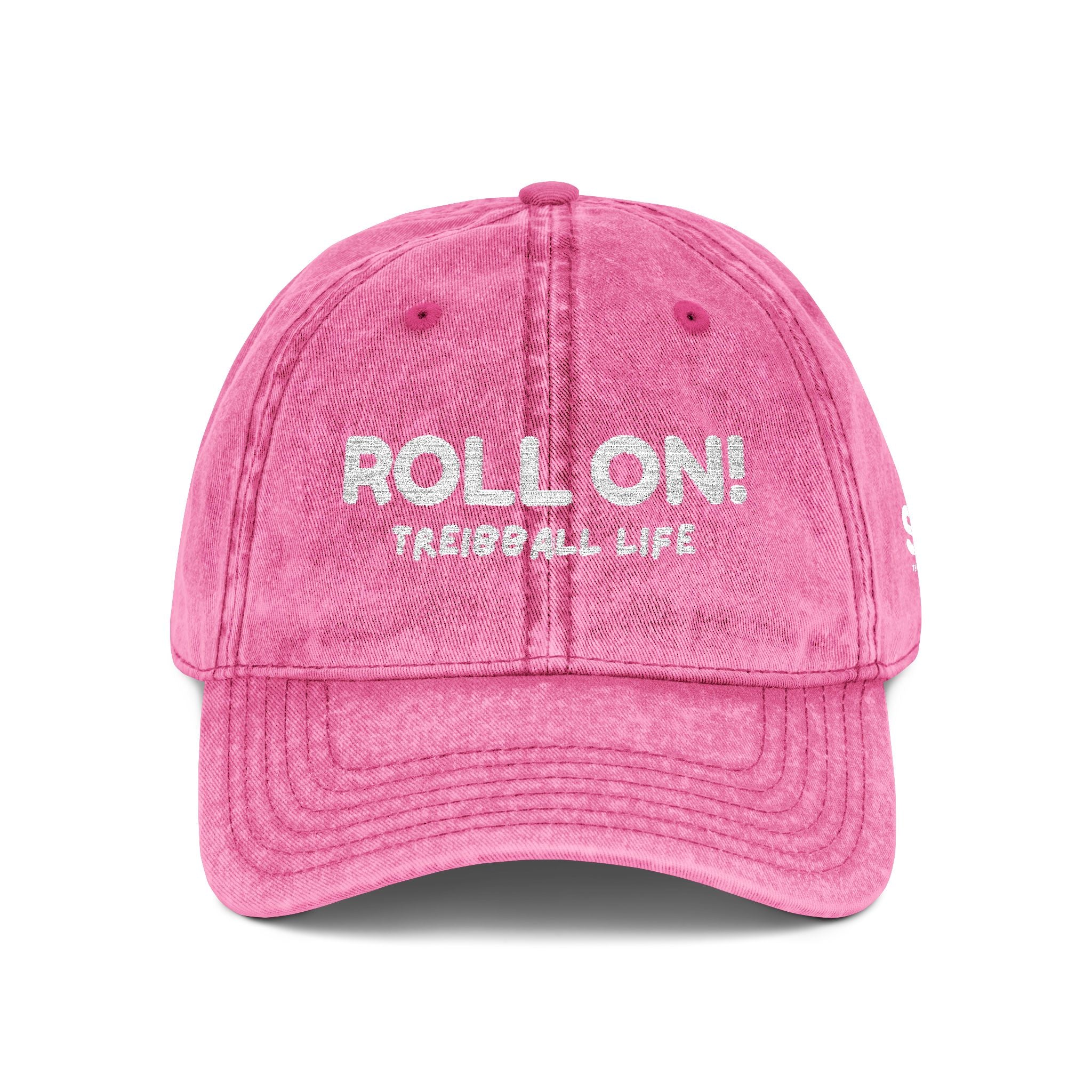 Vintage Embroidered Hat — “ROLL ON! TREIBBALL LIFE”