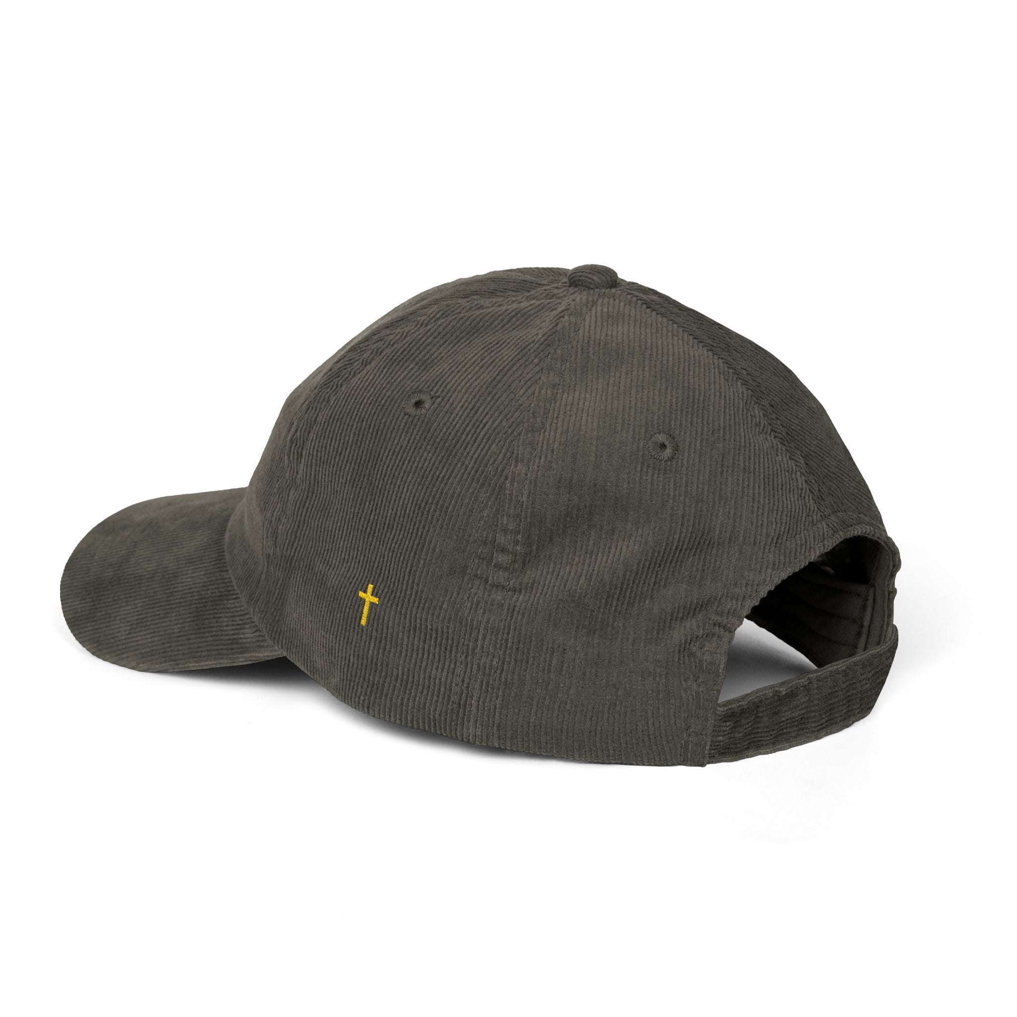 Victoriousy His Embroidered Vintage Corduroy Cap