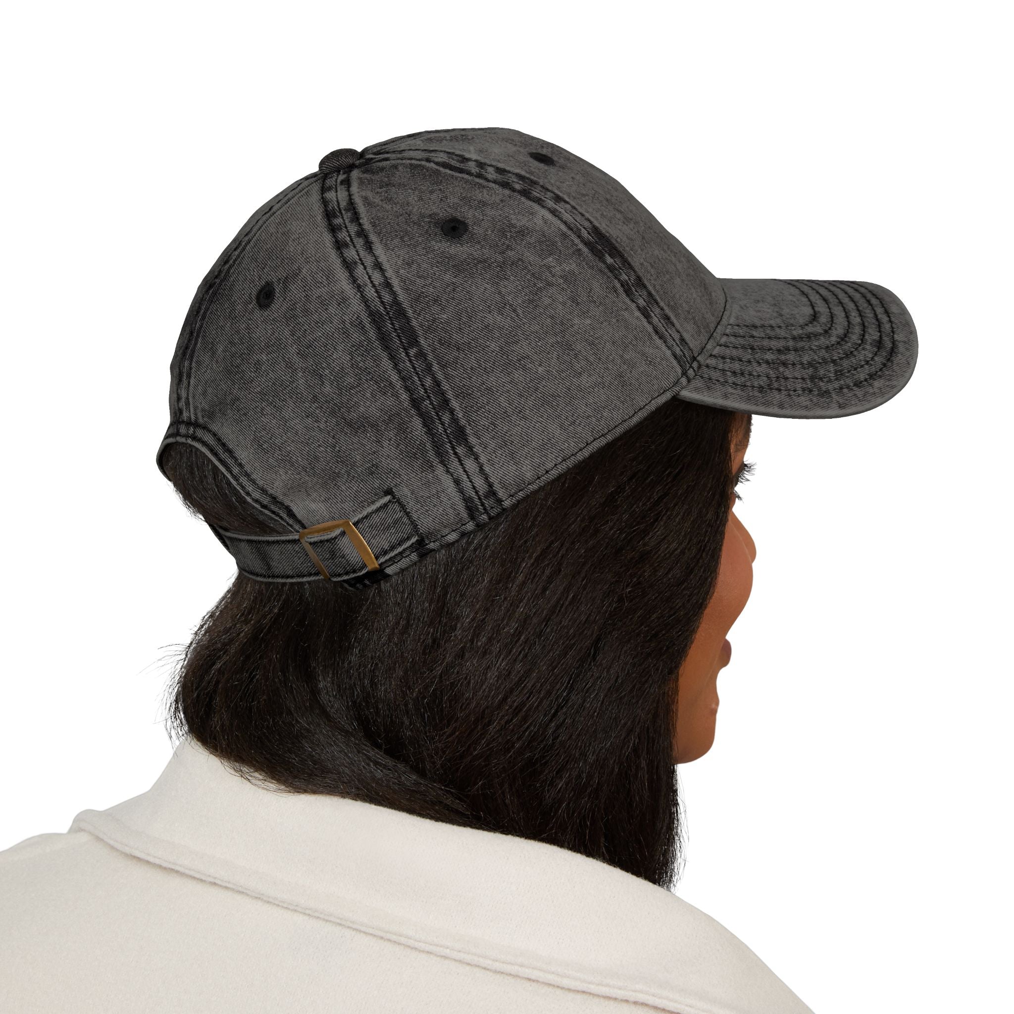Dog Mom Embroidered Vintage Cap — Washed Pink Baseball Hat for Pet Lovers