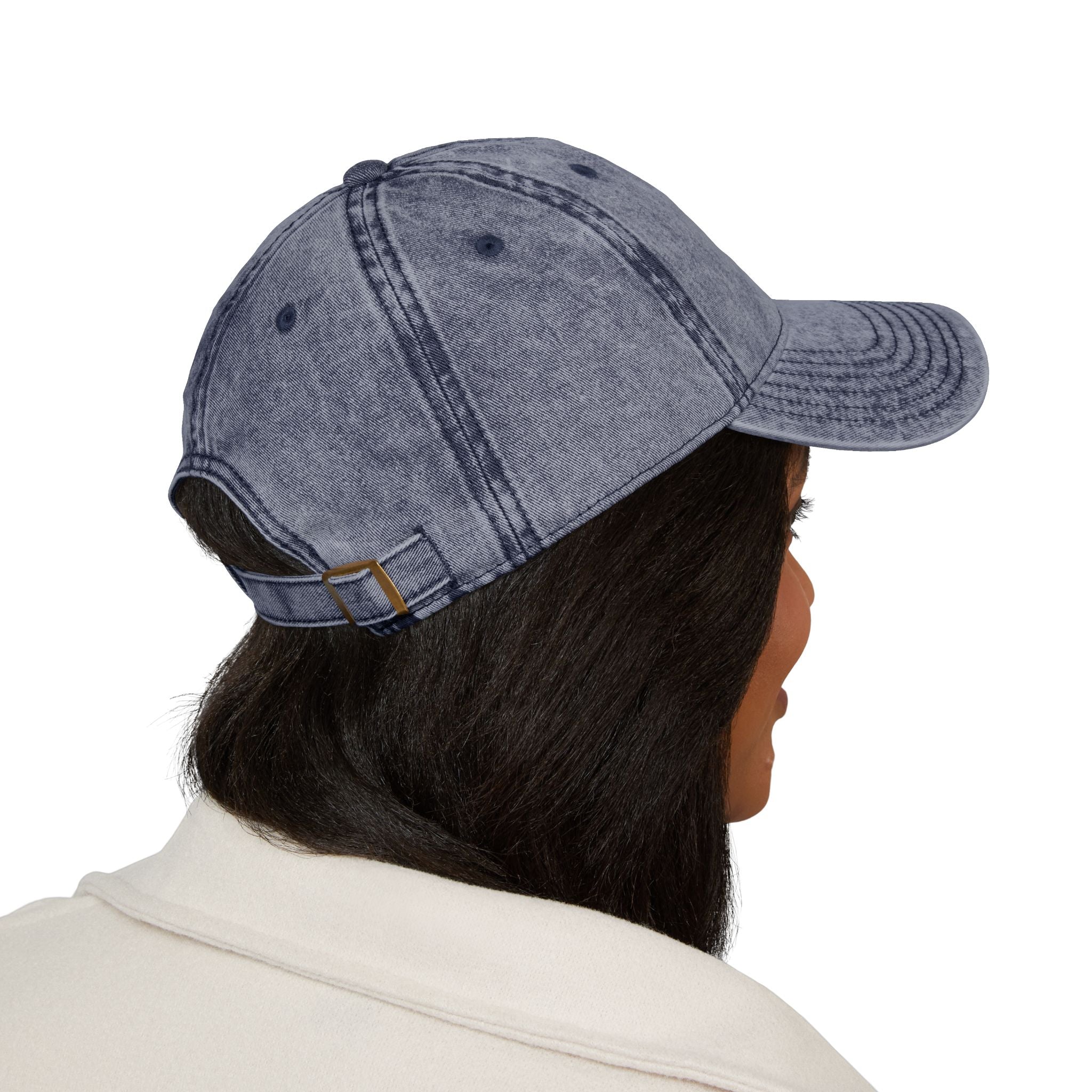 Dog Mom Embroidered Vintage Cap — Washed Pink Baseball Hat for Pet Lovers