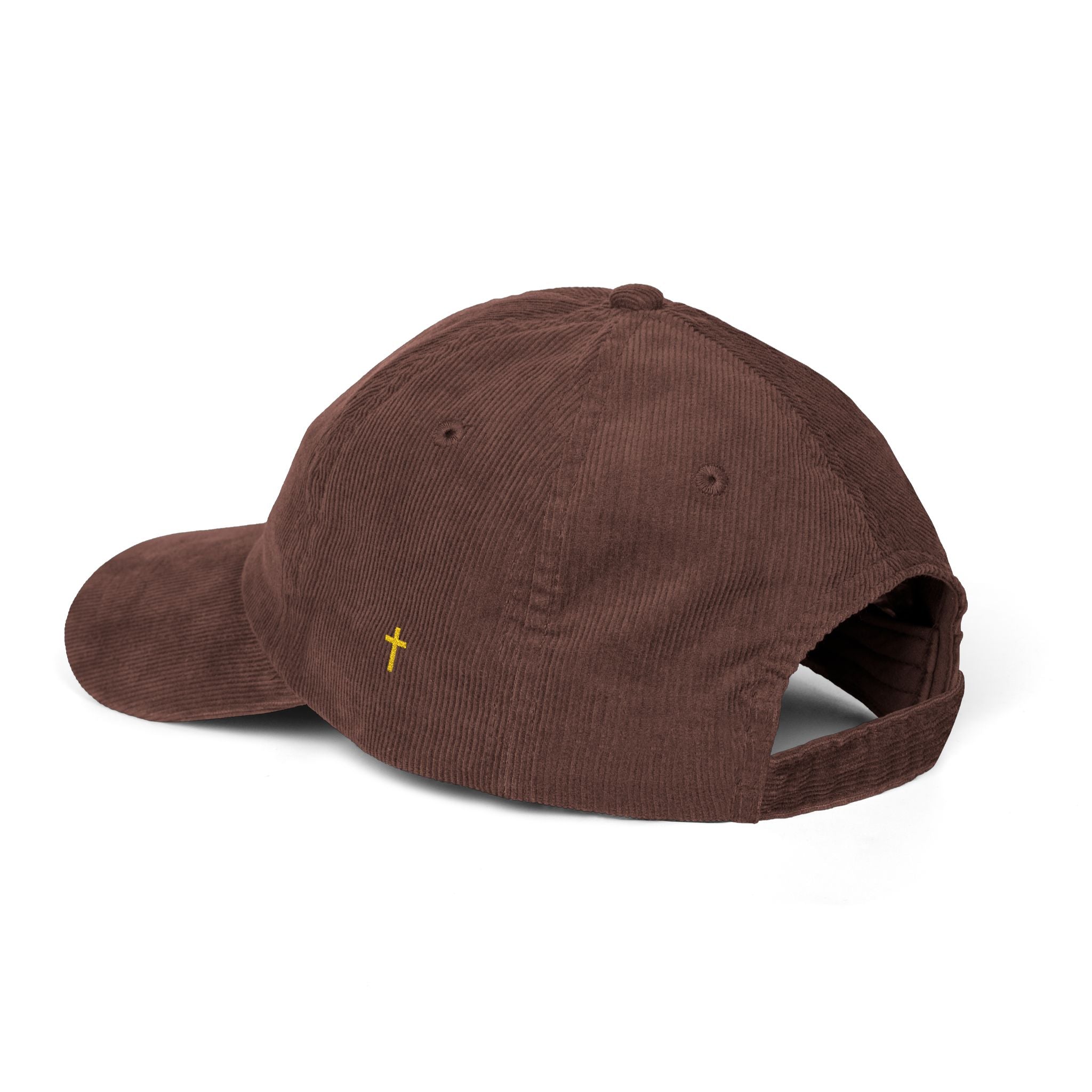 Victoriousy His Embroidered Vintage Corduroy Cap