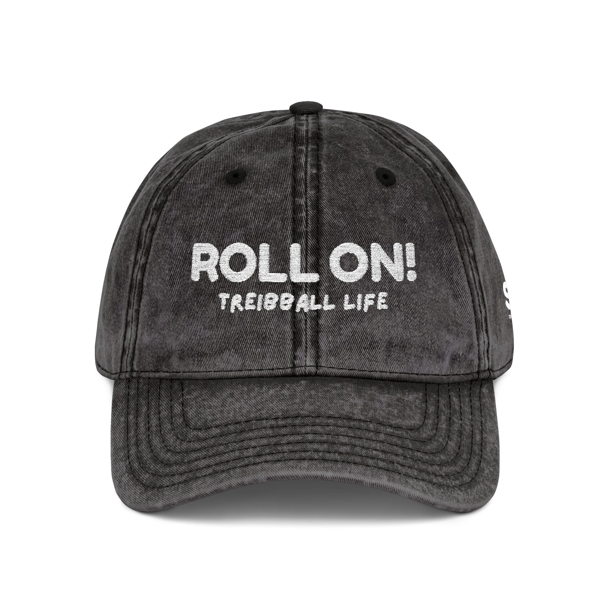 Vintage Embroidered Hat — “ROLL ON! TREIBBALL LIFE”